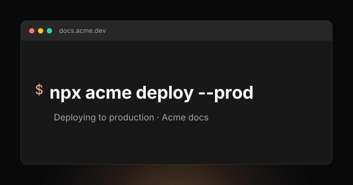 Example card for docs